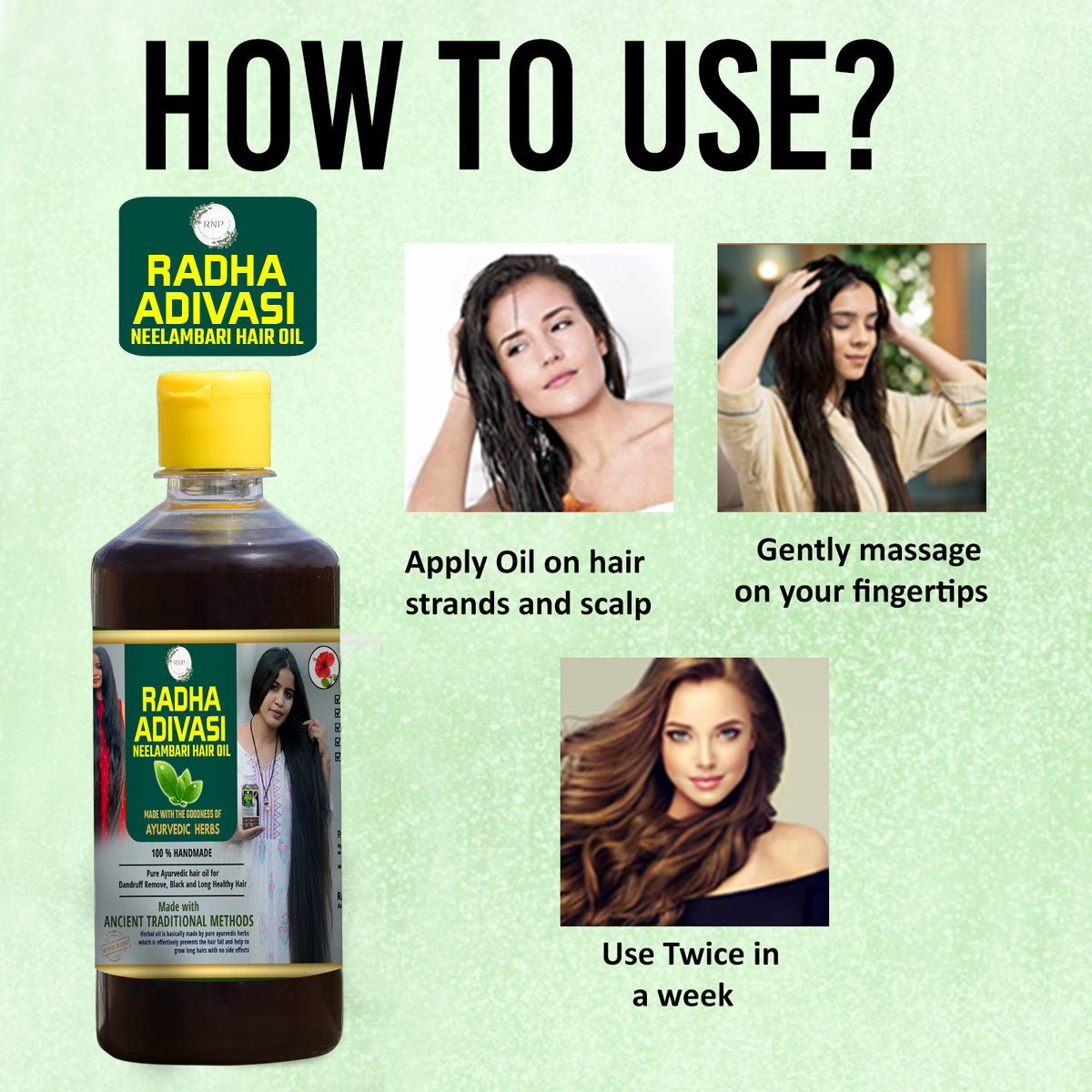 Radha adivasi neelambari hair oil [500ml]